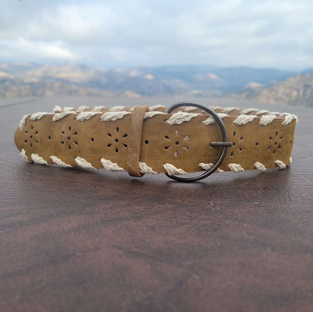 Brown wide belt